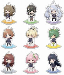 Kuo Shenlin, etc. Assault Lily Last Bullet Trading Pukuu Acrylic Stand Key Chain Vol.1 All 9 Types Set Key Chain [USED]