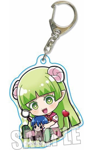 Clara Valac Magnifying Glass Welcome to Demon School! Iruma kun Gyugyutto Acrylic Key Chain Part2 Key Ring [USED]