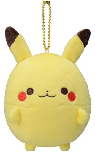 Pikachu Pokemon Mugyutto Plush Toy Bead Mascot Pokemon Center Limited Mascot [USED]