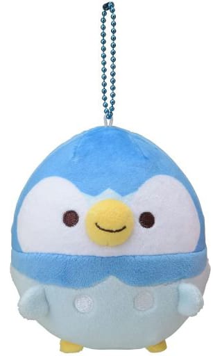 Piplup Pokemon Mugyutto Plush Toy Bead Mascot Pokemon Center Limited Mascot [USED]