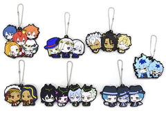 Hearts Labur Dormitory, etc. Disney: Twisted-Wonderland Buddycolle Rubber Mascot Set 7 Types Set Key Ring [USED]