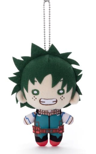Izuku Midoriya New Costume My Hero Academia Nitotan Plush Toy with Ball Chain Key Chain [USED]