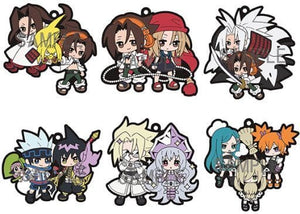 You Asakura, etc. Shaman King Buddycolle Rubber Mascot All 6 Types Set Key Ring [USED]