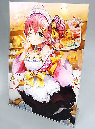 Sakura Miko Vtuber Acrylic Stand STELLAMAP CAFE Sakura Miko no Eri-to-Cafe Exclusive Acrylic Stands [USED]