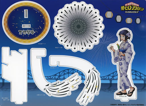 My Hero Academia Kyoka Jiro Acrylic Diorama 2021 Fireworks Ver. Chara Pop Store Tsukutte! Uruyo! Yaoyorozuya Limited Acrylic Stands [USED]