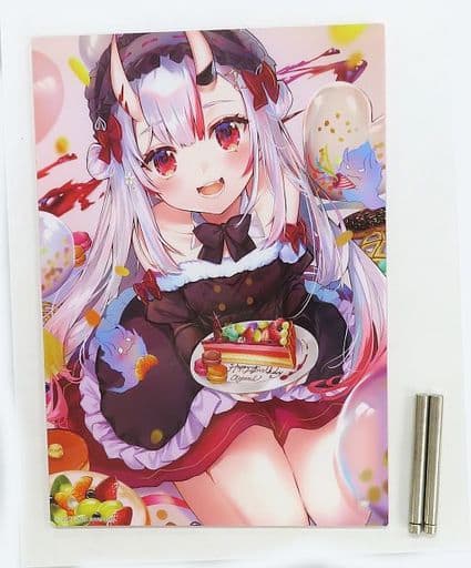Nakiri Ayame VTuber Hololive Nanakagura-sensei Original Illustration Acrylic Panel Birthday Anniversary 2020 Acrylic Stands [USED]