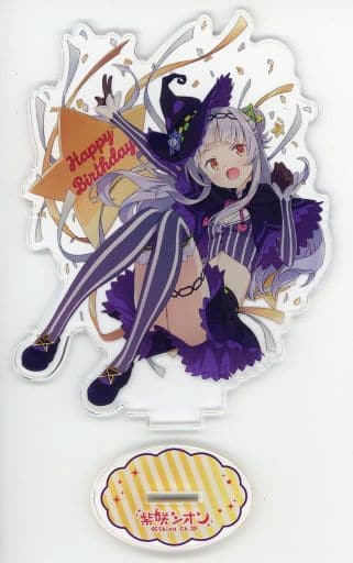 Murasaki Shion VTuber Hololive Kanzaki Hiro-sensei Newly Drawn Acrylic Stand Birthday Commemorative Voice 2019 Complete Set With Benefits Included Benefits Acrylic Stands [USED]