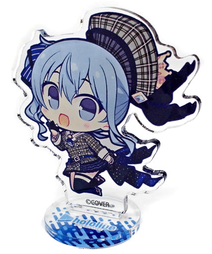 Hoshimachi Suisei VTuber Hololive Chibi Acrylic Figure with Illustration Atre Akihabara Hololive Summer Festival Exclusive Acrylic Stands [USED]