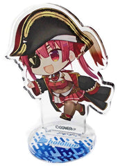 Houshou Marine VTuber Hololive Chibi Acrylic Figure with Illustration Atre Akihabara Hololive Summer Festival Exclusive Acrylic Stands [USED]