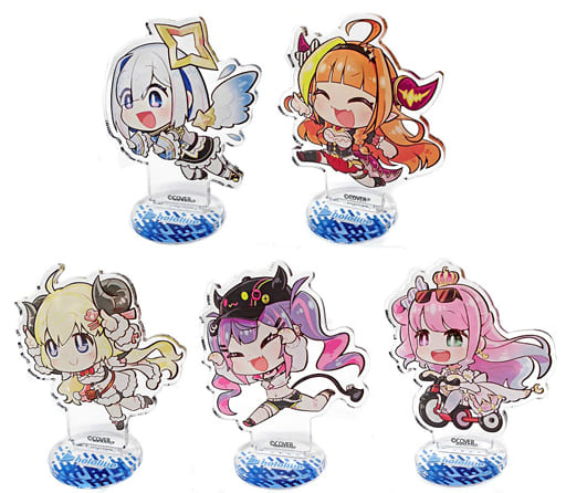 Kanata Amane, etc. VTuber Hololive Hololive 4th Generation Chibi Acrylic Figure with Illustration Atre Akihabara Hololive Summer Festival Exclusive 5 Body Set Acrylic Stands [USED]