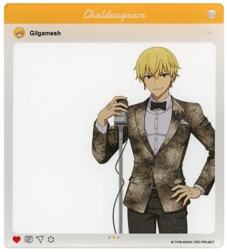 Gilgamesh Fate/Grand Carnival SNS Style Acknowledgment Key Chain [USED]