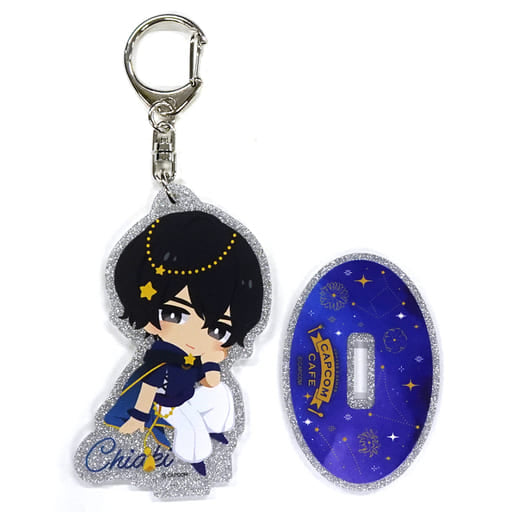 Chiaki Star Toraware no Palm Trading Acrylic Stand Key Chain Capcom Cafe Limited Key Chain [USED]