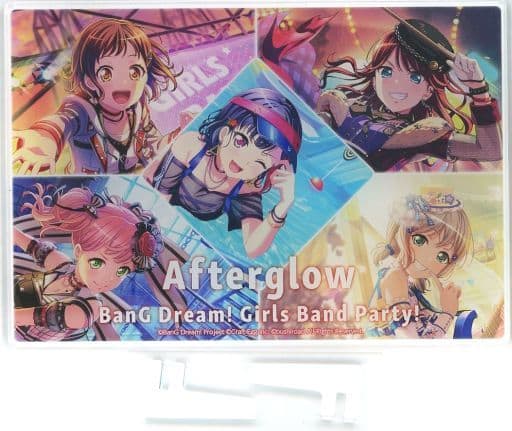 Afterglow BanG Dream! Girls Band Party! Plate Acrylic Stand 2021 Summer in Marui Exclusive Acrylic Stand [USED]