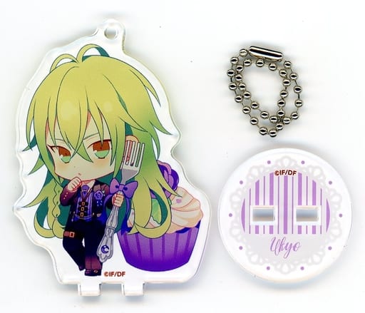 Ukyo Amnesia & Collar x Malice Trading Acrylic Stand Key Chain Amnesia animate cafe Limited Key Chain [USED]