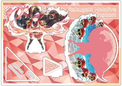 Houshou Marine Rakugaki Kingdom X Hololive Big Acrylic Diorama Acrylic Stands [USED]