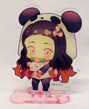 Nezuko Kamado Demon Slayer: Kimetsu no Yaiba Trading Big Acrylic Stand Key Chain Costume Ver. Overseas Limited Key Ring [USED]