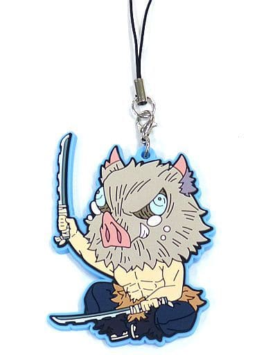 Inosuke Hashibira Demon Slayer: Kimetsu no Yaiba the Movie: Mugen Train ViVimus Rubber Strap Collection Key Chain [USED]