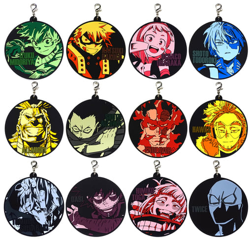 My Hero Academia Izuku Midoriya & Others Ichiban Kuji HERO VS VILLAINS Rubber Charm Prize K All 12 Types Set Charm [USED]
