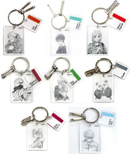 Satoru Gojo, etc. Jujutsu Kaisen Clear Base Key Chain All 8 Types Set Key Chain [USED]