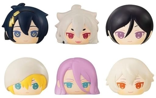 Mikazuki Munechika, etc. Touken Ranbu ONLINE Fluffy Squeeze Bread Vol.1 All 6 Types Set Key Chain [USED]