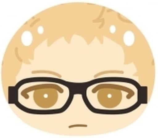 Kei Tsukishima Haikyu!! TO THE TOP Omanjuu Niginigi Mascot A Key Ring [USED]