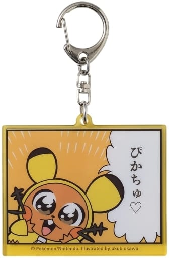 Dedenne Pokemon Double sided Key Ring Pikachus Pokemon Center Limited Key Chain [USED]