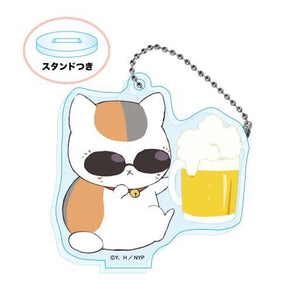 Nyanko-sensei Beer Natsume's Book of Friends Trading Acrylic Stand Key Chain Key Chain [USED]