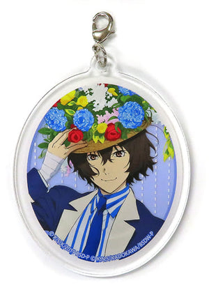 Osamu Dazai Newly Drawn Ver. Bungo Stray Dogs 5th Anniversary Lottery Mayoi Inutachi no Shukusai Acrylic Charms Kujibikido Limited Prize D-2 Charm [USED]