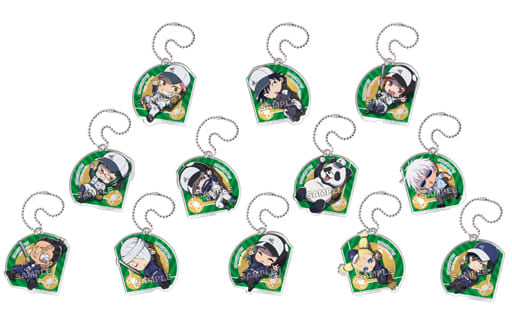 Satoru Gojo, etc. Jujutsu Kaisen Wake Me Up! Defo Jutsu Koshien Acrylic Key Chain All 12 Types Set Key Chain [USED]