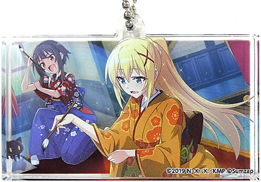 Darkness Megumin Konosuba: Fantastic Days Trading Layered Acrylic Key Chain Vol.1 Pop Up Store Atre Akihabara Limited Key Chain [USED]