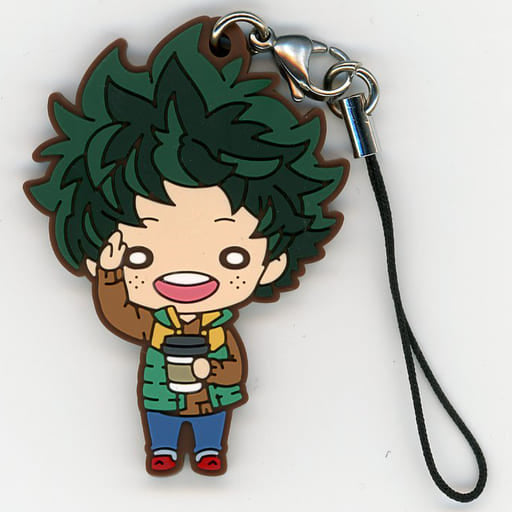 Izuku Midoriya My Hero Academia Nitotan Holiday Rubber Mascot animate Limited Key Chain [USED]