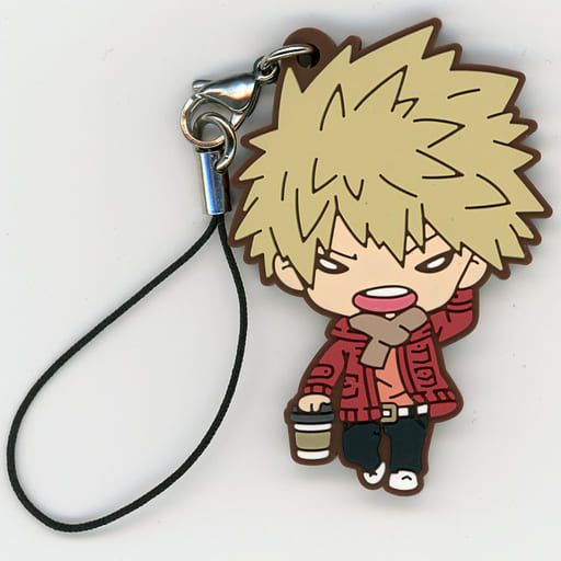 Katsuki Bakugo My Hero Academia Nitotan Holiday Rubber Mascot animate Limited Key Chain [USED]