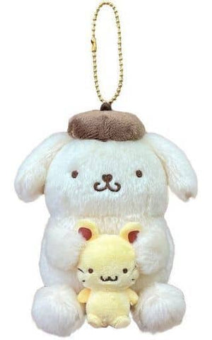 Pompompurin Sanrio Characters Pair Mascot Key Ring [USED]