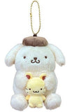 Pompompurin Sanrio Characters Pair Mascot Key Ring [USED]