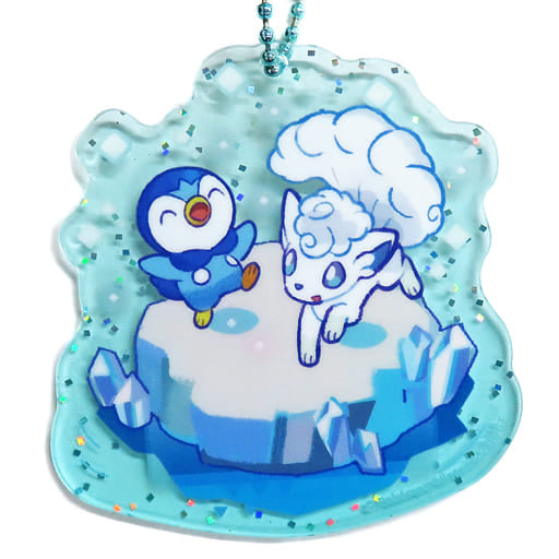 Piplup Alolan Vulpix Pokemon Acrylic Charm Collection Pochama's Daily Life Pokemon Center Limited Charm [USED]