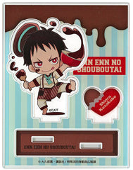 Fire Force Shinra Kusakabe Panel Style Acrylic Stand Valentine Ver. Princess Cafe Limited Acrylic Stands [USED]