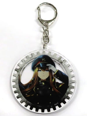 Kurisu Makise Military Uniform Steins;Gate Webkuji Alarm Timepiece of Timed Harmony Nameplate Prize D-1 Key Chain [USED]