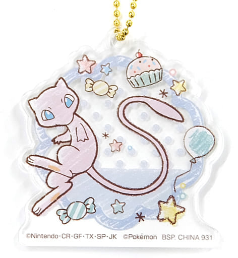 Mew Pokemon Ichiban Kuji Acrylic Charms Mimikkyu's Sweets Party Prize H Charm [USED]