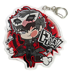 Hero Persona 5 Pita! Deformed Acrylic Key Chain Plus Key Ring [USED]