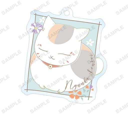 Nyanko-sensei A Natsume's Book of Friends Lette-Graph Trading Nyanko-sensei Acrylic Key Chain Key Chain [USED]