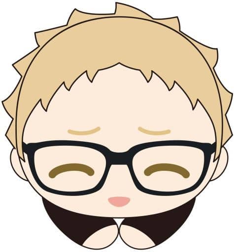 Kei Tsukishima Haikyu!! Hagu Chara Collection Special Key Chain [USED]
