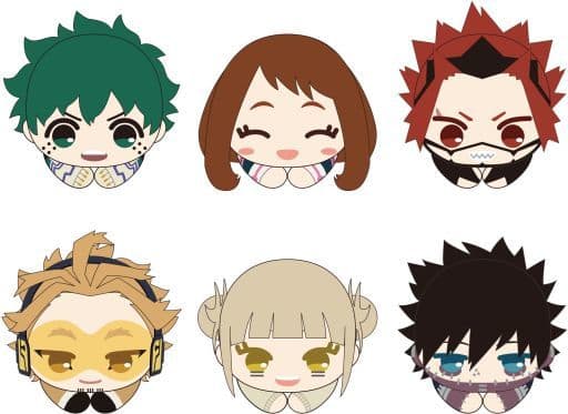 Hawks, etc. My Hero Academia Hagu Chara Collection 003 All 6 Types Set Key Chain [USED]