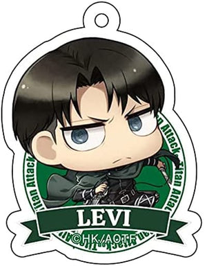 Levi Attack on Titan Chimi Chara Die Cut Acrylic Key Chain Key Chain [USED]