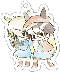 Doppo Kunikida Ranpo Edogawa Bungo Stray Dogs Wan! Retro Chikku Acrylic Key Chain Sumokku Fox Ver. Key Chain [USED]