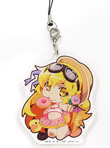 Shinobu Oshino Swimsuit Monogatari Series Ichiban Kuji Kizudsukushi no Kuji jato! Panaino! Akio Watanabe Illustration Acrylic Charm Prize I Charm [USED]