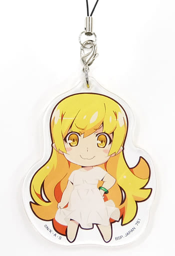 Shinobu Oshino White Dress Monogatari Series Ichiban Kuji Kizudsukushi no Kuji jato! Panaino! Akio Watanabe Illustration Acrylic Charm Prize I Charm [USED]