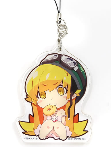 Shinobu Oshino Goggles Sitting Monogatari Series Ichiban Kuji Kizudsukushi no Kuji jato! Panaino! Akio Watanabe Illustration Acrylic Charm Prize I Charm [USED]