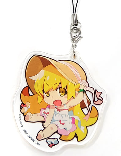 Shinobu Oshino Hat Monogatari Series Ichiban Kuji Kizudsukushi no Kuji jato! Panaino! Akio Watanabe Illustration Acrylic Charm Prize I Charm [USED]