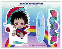 Fire Force Shinra Kusakabe Panel Style Acrylic Stand Rainy Season Princess Cafe Limited Acrylic Stands [USED]