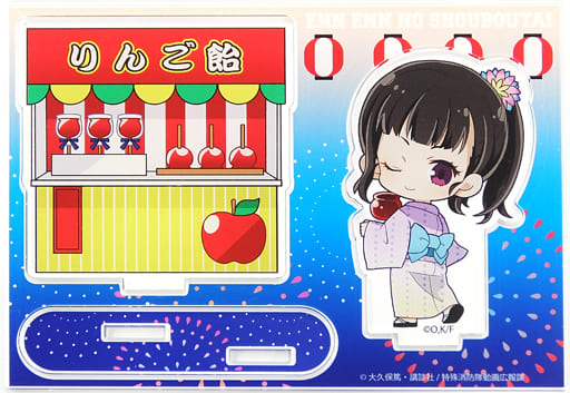 Fire Force Maki Oze Panel Style Acrylic Stand Summer Festival Princess Cafe Limited Acrylic Stands [USED]